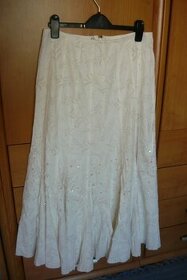 biela dlhá sukňa