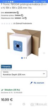 Elektroinštalačna krabica do zateplenia