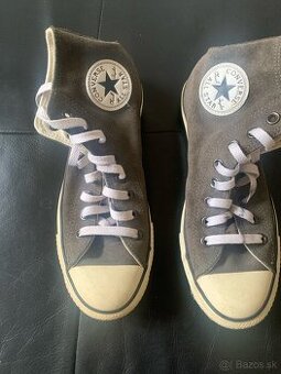 Tenisky Converse, 39 a pol, velúrový povrch, sivé