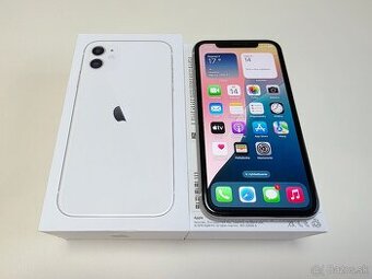 Apple IPHONE 11 WHITE 64GB,ZDRAVIE BATERKY 100%