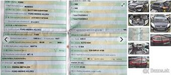 FORD MONDEO MK4 1.6 TDCI 2011 predám PREVODOVKA, MOTOR T1BB,