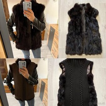 house of gilet prava damska luxusna kozusinova vesta