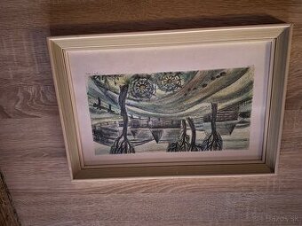 Predam 2x obraz 1 sošku a komplet SVET SOCIALIZMU