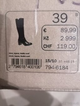 Darujem kožené čižmy Bata veľ. 39