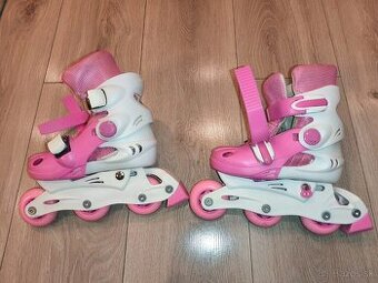 Detské kolieskové korčule- nastaviteľné: veľ. 27,28,29,30