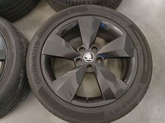 Letne ALU 5x112 R17 6,5J ET38 Original SKODA OCTAVIA
