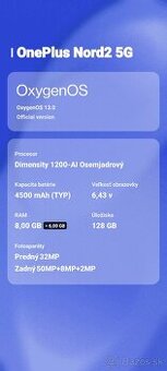 Predám Oneplus nord2 5g