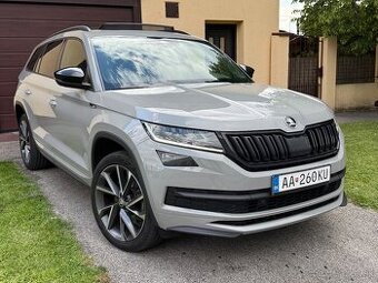 Kodiaq Sportline 4x4✅ODPOČET✅Nardo Grey Virtual Pano Webasto