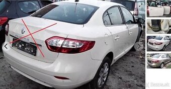 Renault Fluence 1.5 dCi 2012 predám ZADNý NáRAZNIK, DVERE