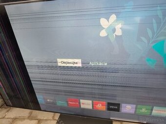 Qled Samsung QE55Q80BATXXH na diely rozbity Display