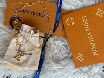 Nový nenoseny nahrdelnik Louis Vuitton dvojitá retiazka