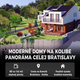 LUXUSNÁ VILA - RODINNÝ DOM KOLIBA - výhľad na HRAD A SLAVÍN