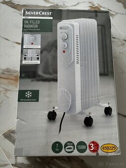 Olejový radiátor SilverCrest na kliešťach