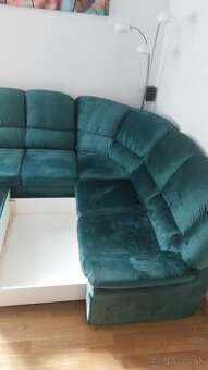 Rohová rozkladacia sedačka