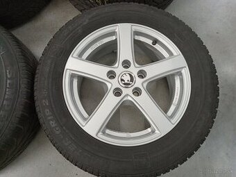 4ks zimne ALU 5x112 R16 6,5J ET41 ALUTEC SKODA