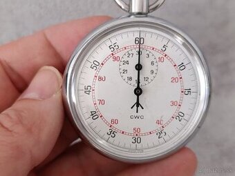 Originální vojenské kapesní stopky CWC vyrobené ve Švýcarsku