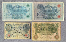 Bankovky Nemecko 1908 - 1923