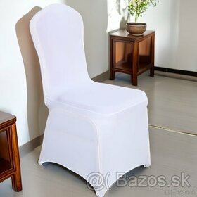 Návleky na stoličky biele