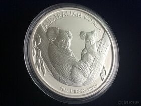 1 kg stříbrná mince koala 2011 - originál