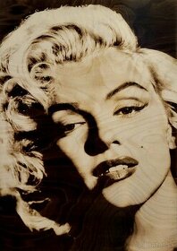 Marilyn MONROE- vypaľovaný obraz