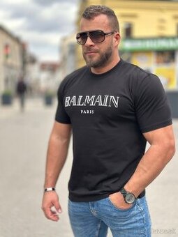 Tričko Balmain čierno biele