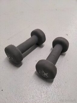 2x jednorucky pogumovane 1kg