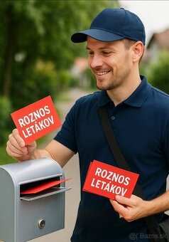 Privyrob si roznosom letákov – podľa tvojho času, 4,5 €/hod