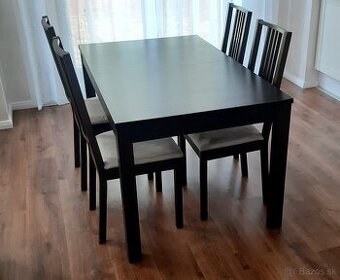 jedalenska zostava ikea stol a 4 stoličky 150 eur