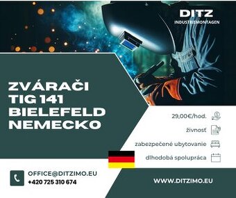 Zvárači TIG 141, Bielefeld, Nemecko