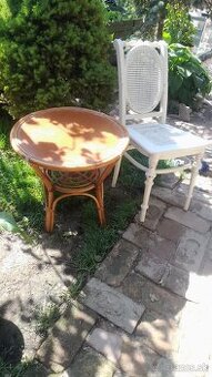 Bambusový stolík, stolička-20eur/kus