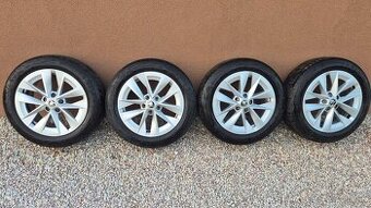 Predám kolesa/disky Škoda 5x112 r17+letné pneumatiky