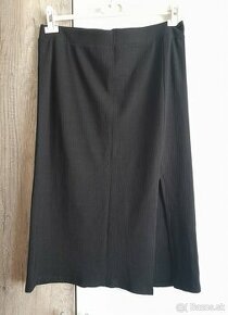 Čierna midi sukňa veľkosť XL
