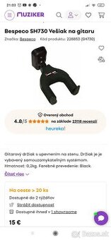 Vešiak na gitaru