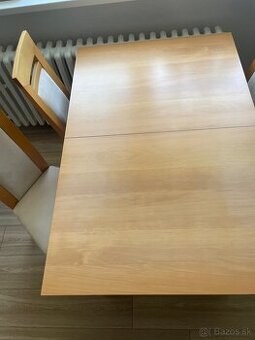 Stol 120x80 + 4 stolicky