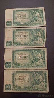 Bankovky 100 Kčs séria P