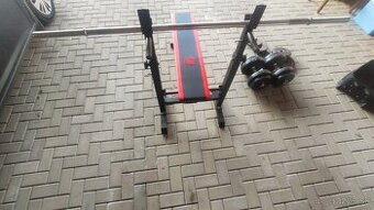 Lavička na cvičenie s činkami