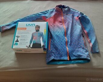 UYn top model bunda na lyžovanie alebo bežky Modrá s