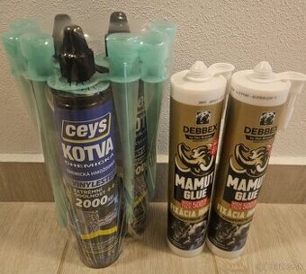 Mamut + chemicke kotvy + nizkoexpanzna montazna pena