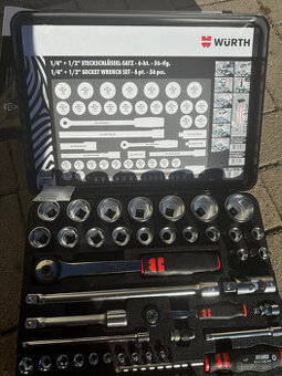 Wurth Sada nástrčných kľúčov 1/4" a 1/2" Gola