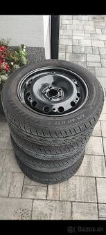 Predám plechove disky 5x100 R15 + zimné pneu