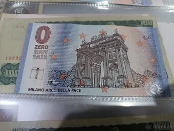 Memo euro bankovky Zero Souvenir