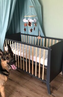 Detska postielka antracit