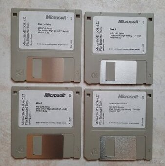 MS DOS 6.22 diskety a DR DOS 5.0