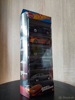 🏁 Fast & Furious Hot Wheels – zberateľská sada 5 modelov