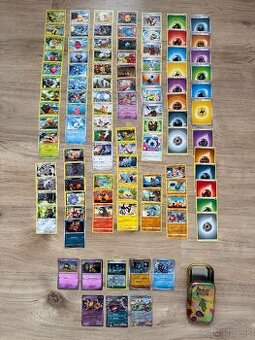 100 ks originál pokémon kariet - 3x ex karta, 5x lesklé