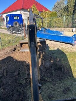 Výkopové a zemné práce minibagrom,autodoprava