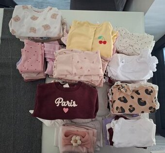 Dievčenske oblečenie velkost 3-6 a 6-9