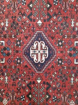 Originálny ručne viazaný perzský koberec Abadeh – 150 × 74