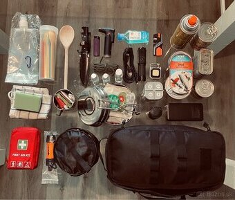 Kempingové vybavenie/ evakuačný batoh/ prenosná kuchynka