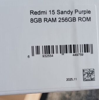 Predám redmi 15